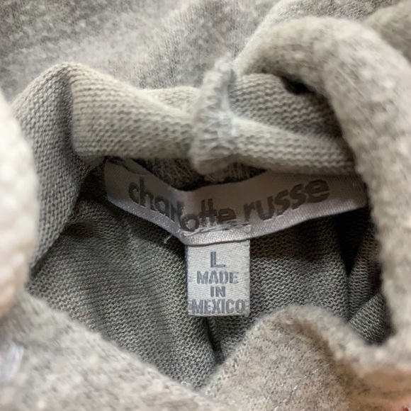 Charlotte Russe Cropped Sweatshirt - Picture 2 of 2